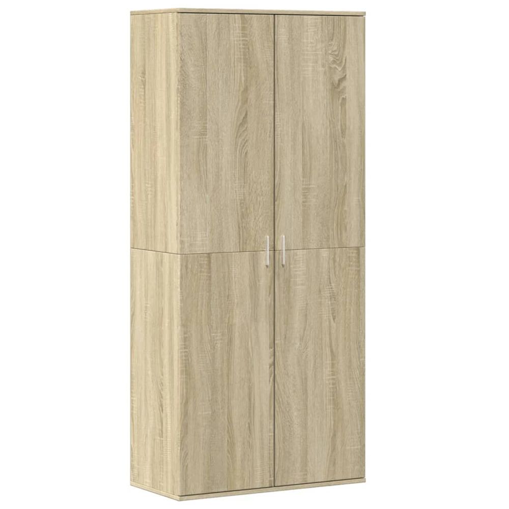 Armoire à chaussures chêne sonoma 80x39x178cm bois d'ingénierie