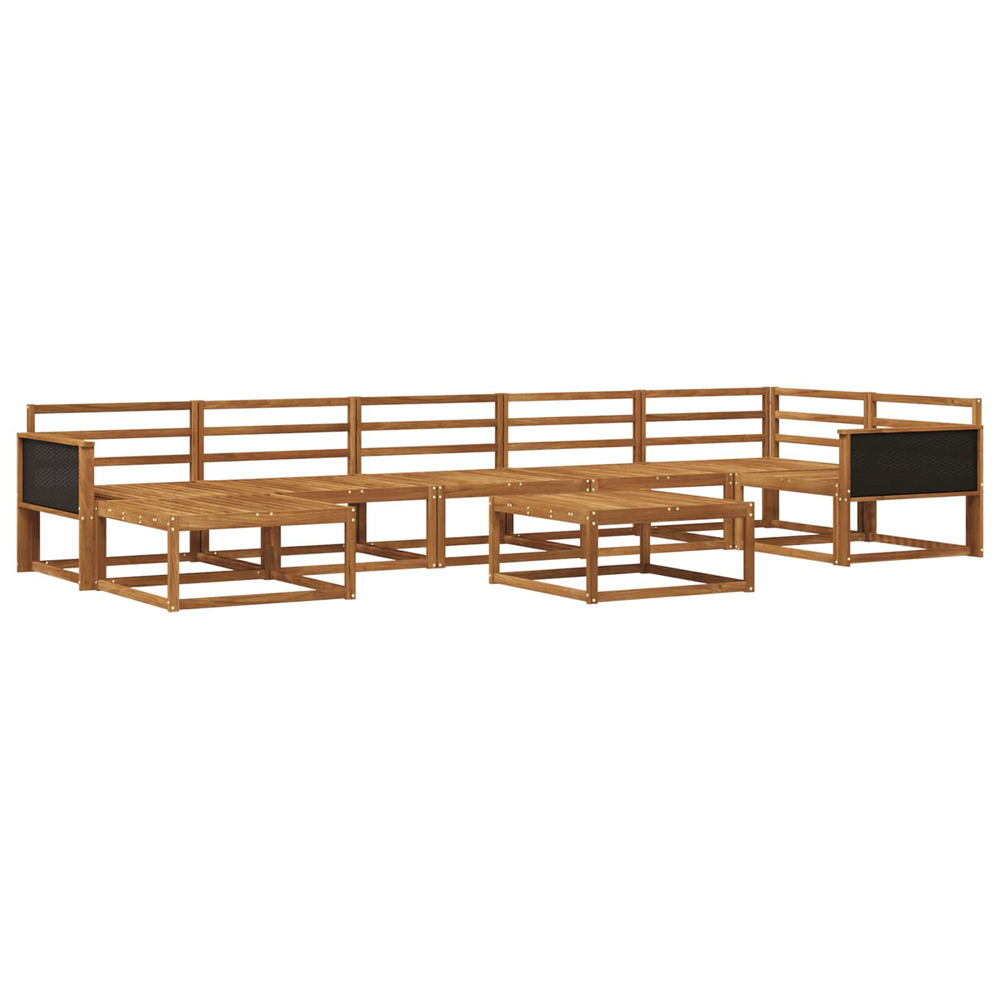 Ensemble de canapés d'extérieur 8 pcs naturel
