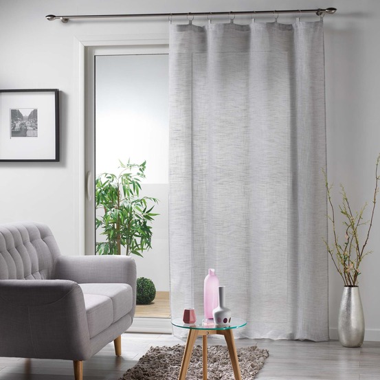 Voilage anneaux 140x240cm milza anthracite