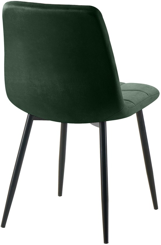 Lot de 2 chaises de salle à manger tilde velours