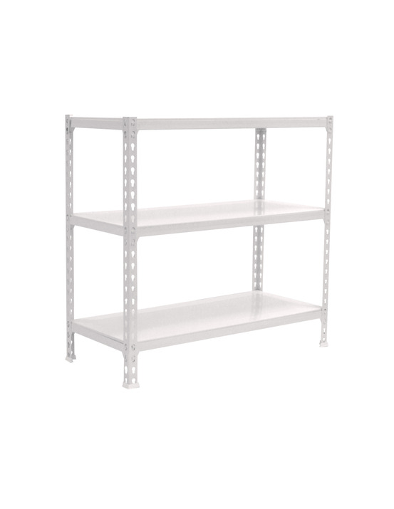 Etagère légère sans vis simonclick superplus 3/400 900 blanc/blanc blanc 900x1100x400 - simonrack