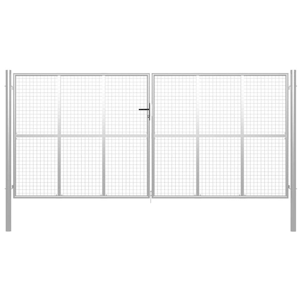 PORTE DE JARDIN ACIER GALVA 17-(864219)