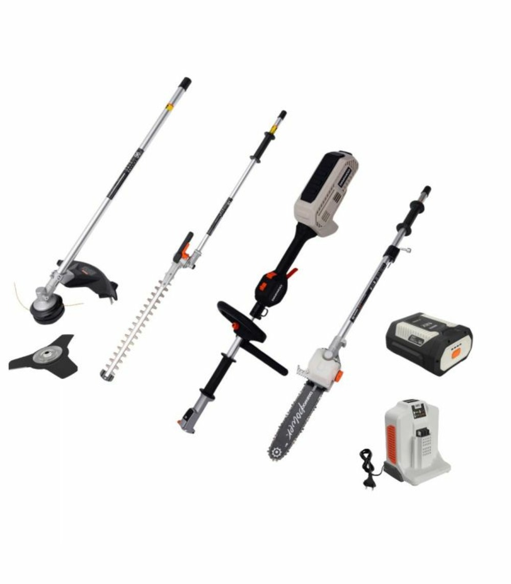 Pack outil multifonction 62v 4 en 1 sans fil, avec batterie 4ah et chargeur - daewoo dalmt62bl