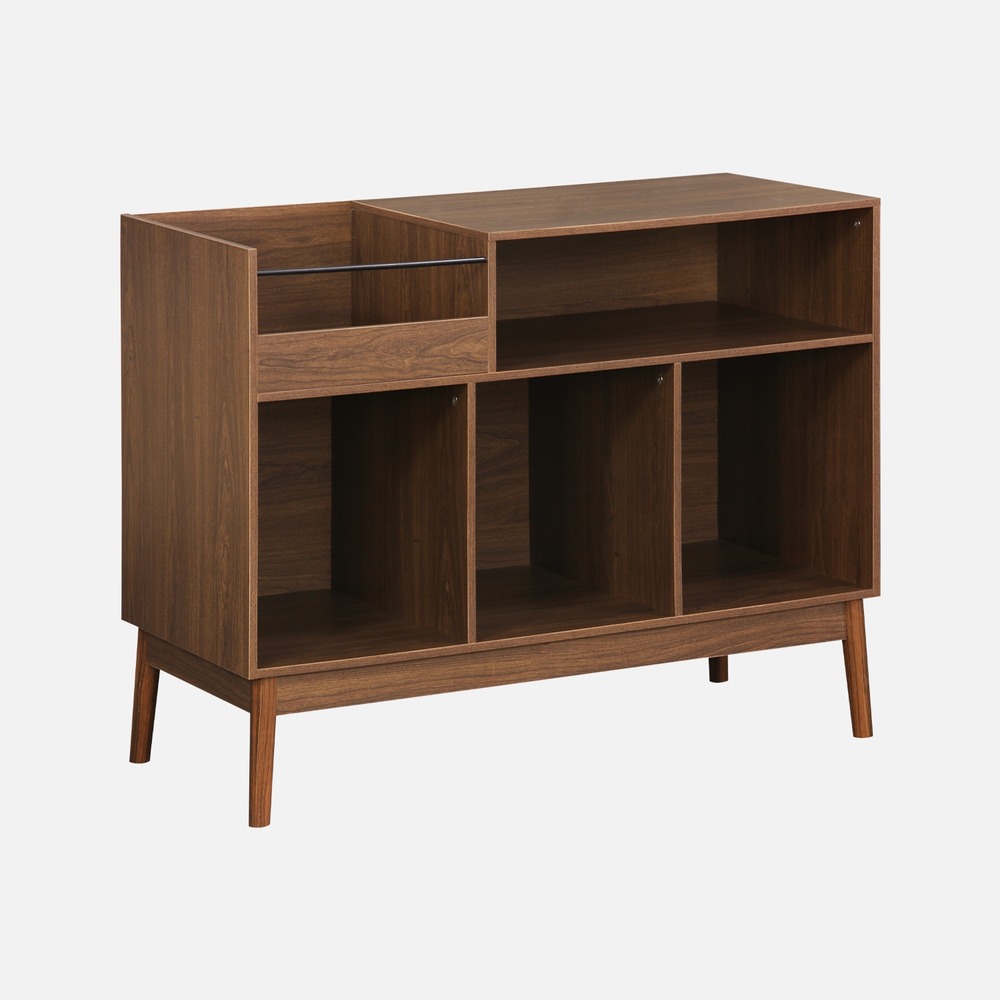 Meuble vinyle vintage décor bois. Népal. L 100 x l 48 x h 81. 5cm