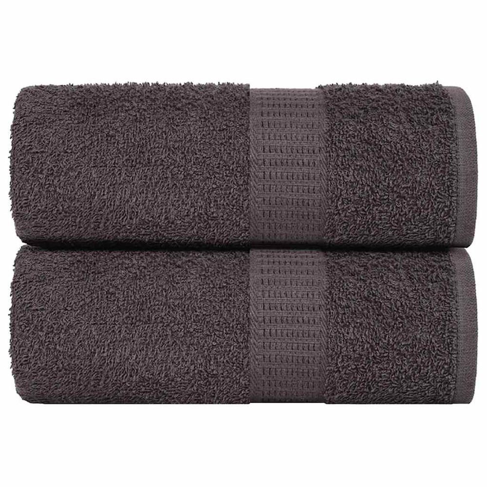 Gants de toilette 2 pcs frogn anthracite 15x21 cm 100% coton