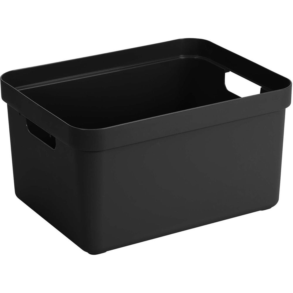 Boite de rangement sigma home box 32 l noir