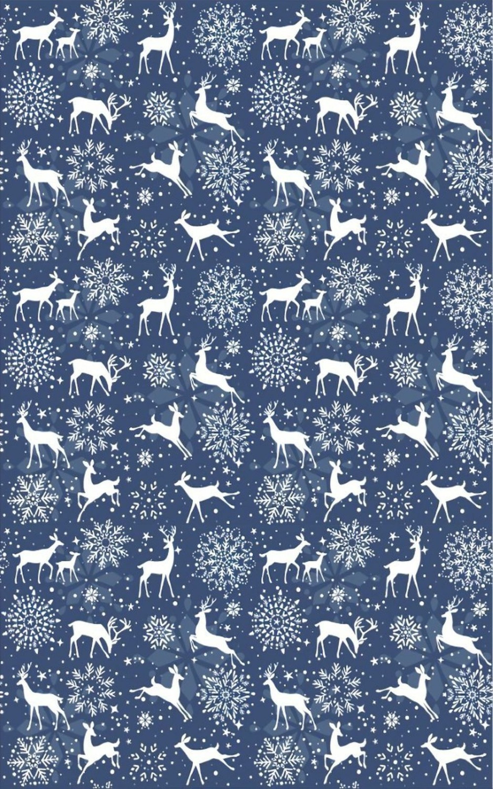 Tapis d'intérieur noël 50 x 80 cm - bleu