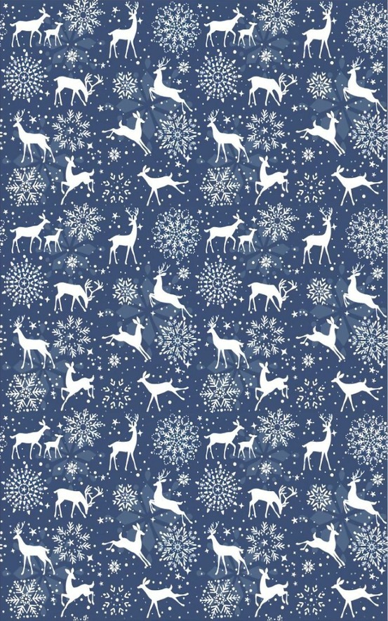 Tapis d'intérieur noël 50 x 80 cm - bleu