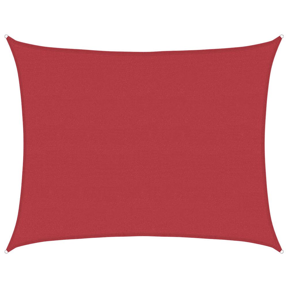 Voile d'ombrage 160 g/m² rouge 6x8 m pehd