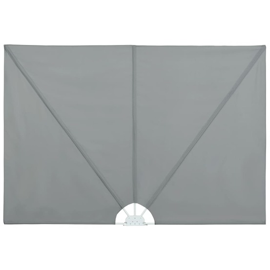 Auvent latéral pliable de terrasse gris 300 x 200 cm