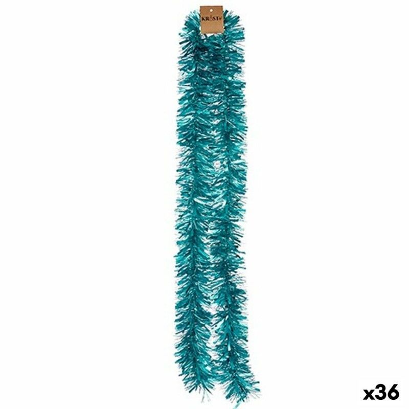 Guirlande guirlande turquoise plastique 11 x 11 x 200 cm (36 unités)