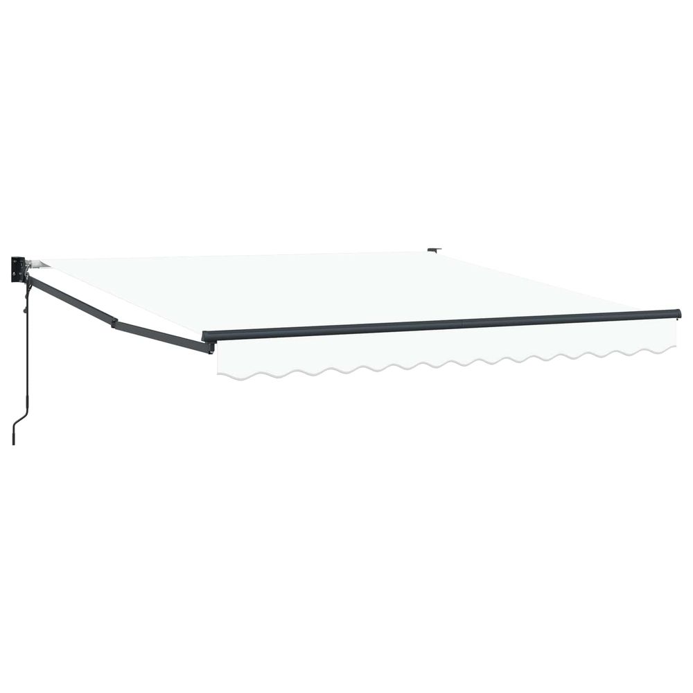 Auvent rétractable blanc 300 x 250 x 165 cm polyester et métal