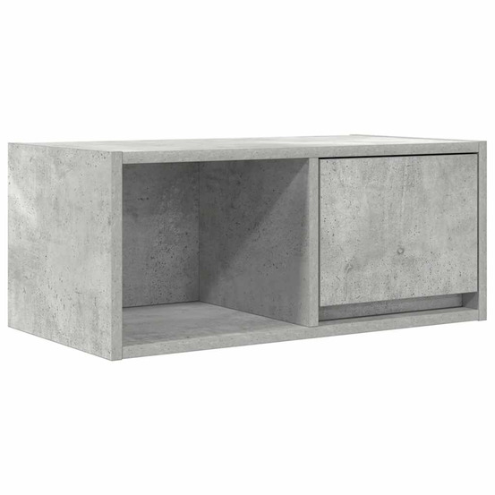 Meuble tv gris béton 60x31x25,5 cm bois d'ingénierie