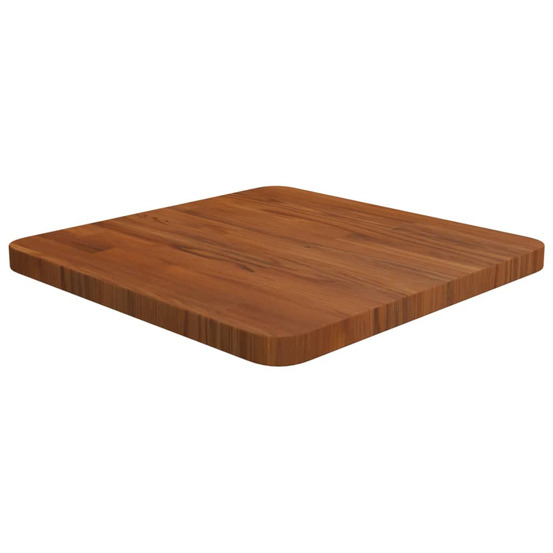 Dessus de table carré marron foncé40x40x2,5cm bois chêne traité