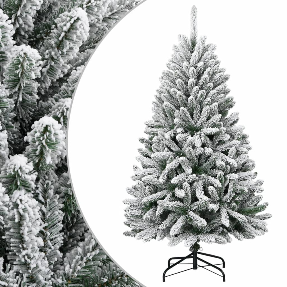 Sapin de noël artificiel à charnières avec neige floquée 120 cm