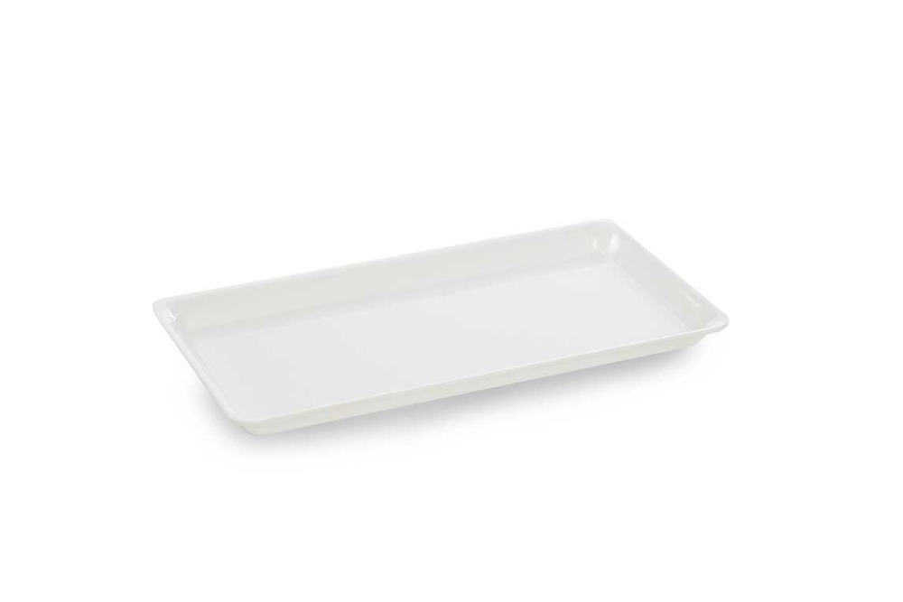 Plat en plexiglas à pâté blanc 300x160x17mm - matériel chr pro