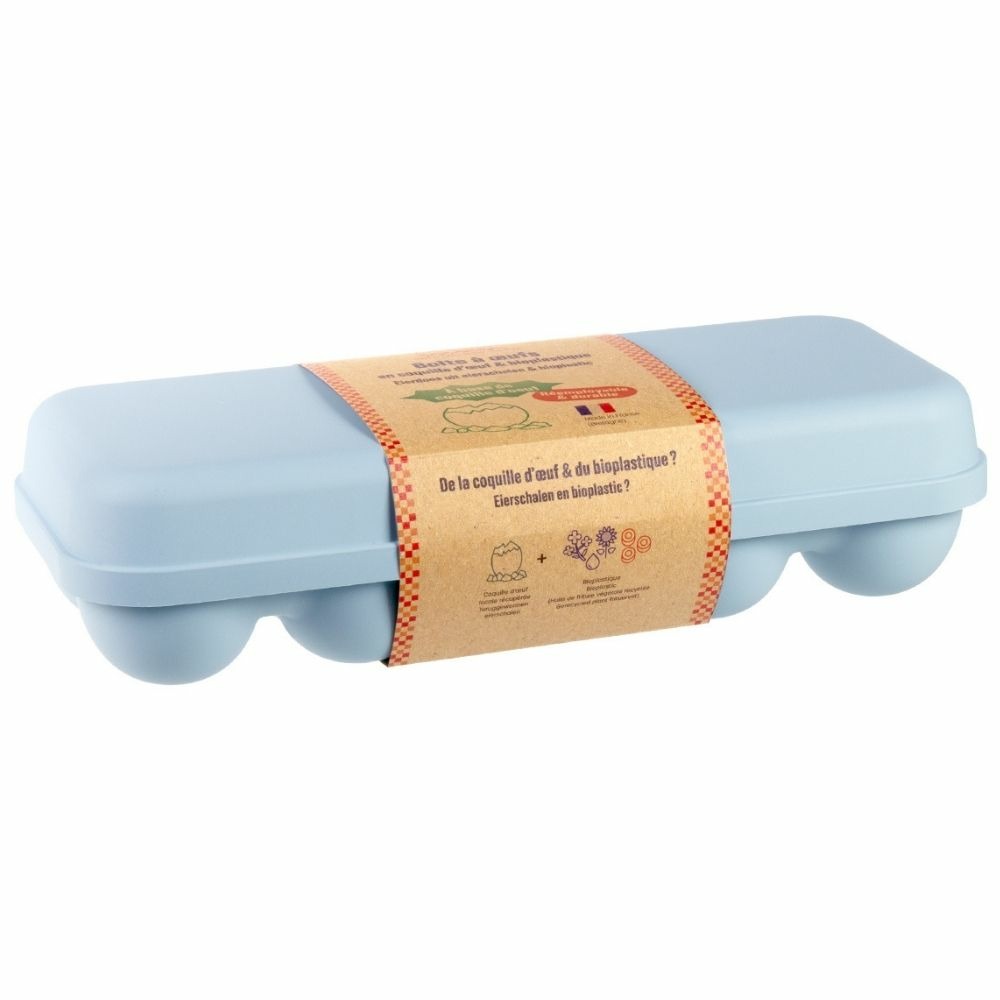Boîte 10 oeufs coquille - bleu