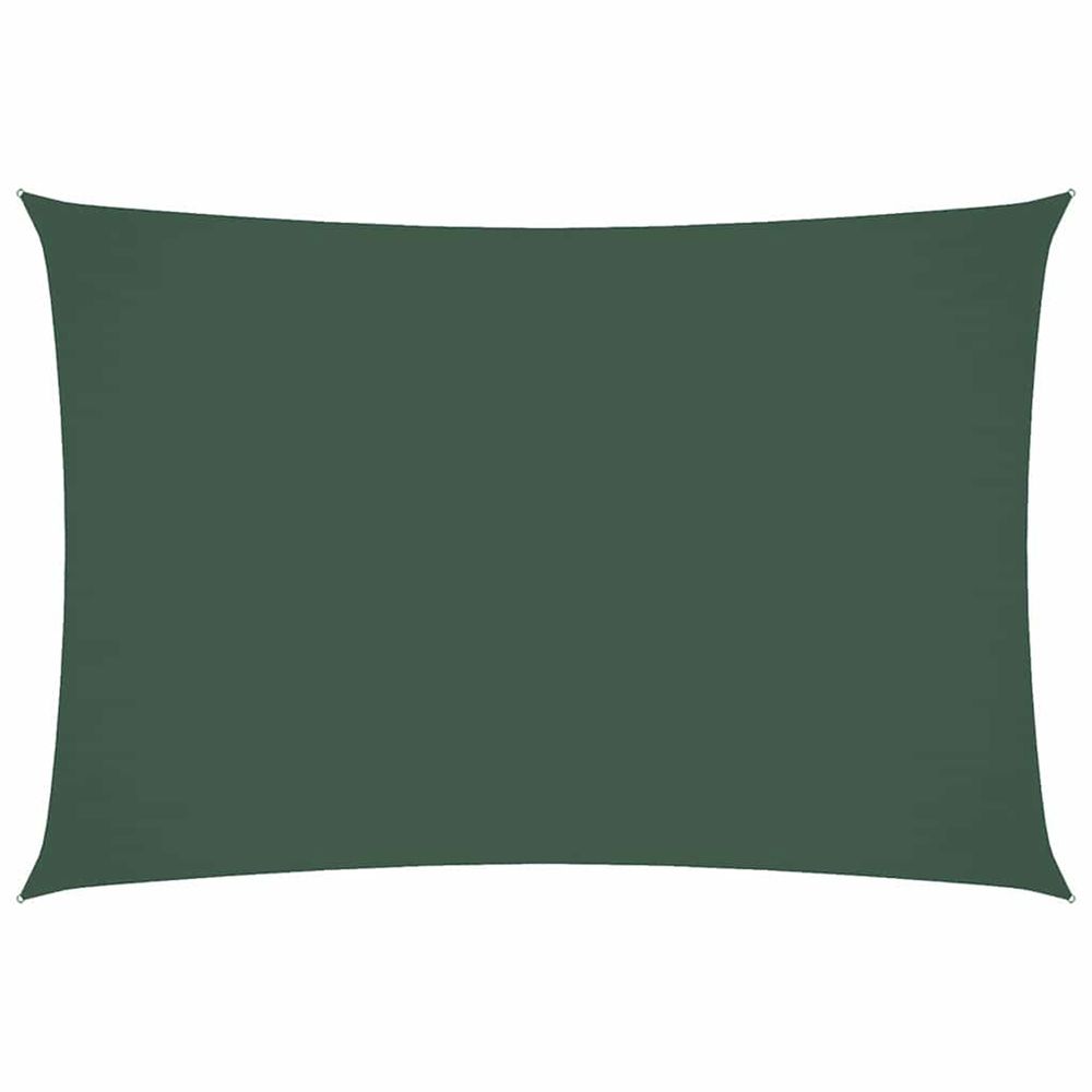 Voile de parasol tissu oxford rectangulaire 2,5x4,5m vert foncé