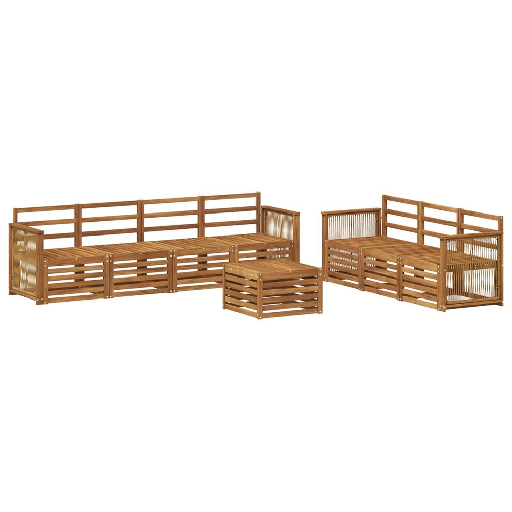 Ensembles de canapés 8 pc bois d'acacia massif