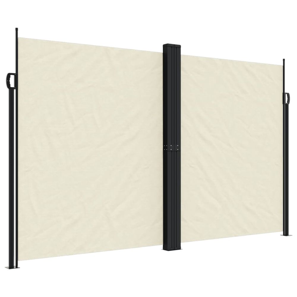 Auvent latéral rétractable crème 200x1200 cm