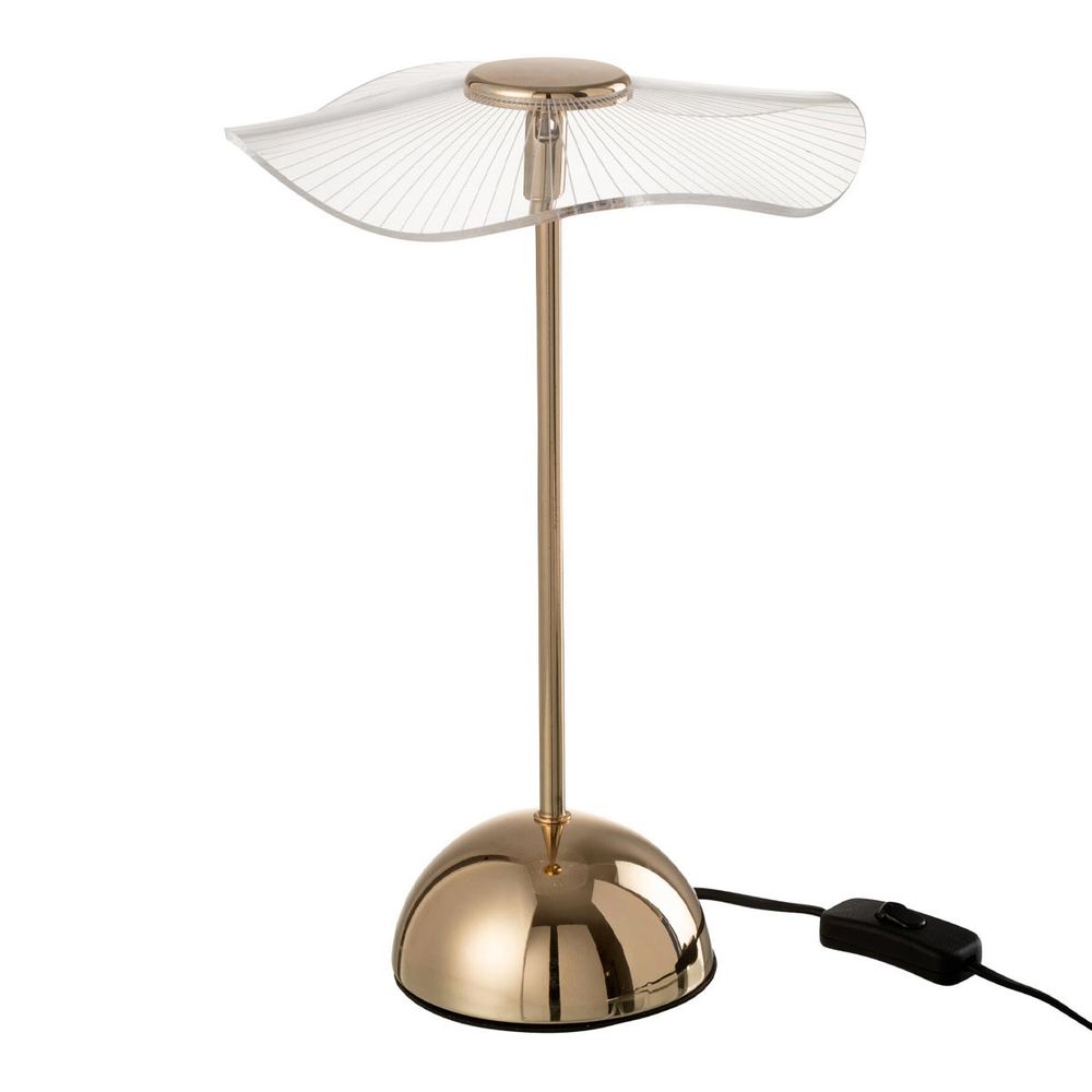 Lampe à poser fleur à led en métal 