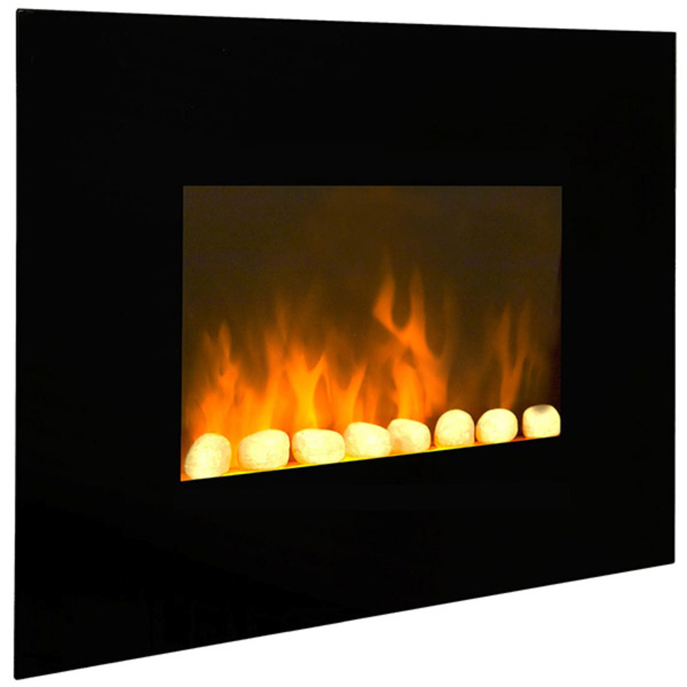 Cheminée électrique 2000w noir - black fire
