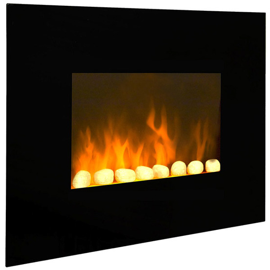 Cheminée électrique 2000w noir - black fire