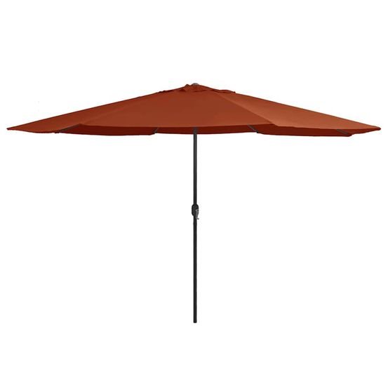 Parasol d'extérieur avec mât en métal