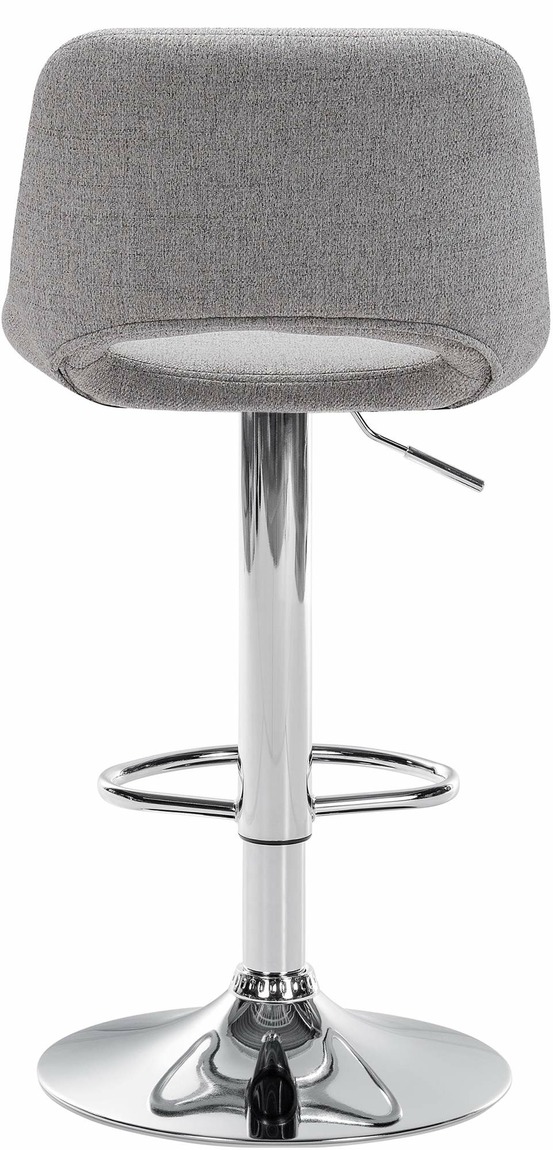 Lot de 2 tabourets de bar camden tissu chrome