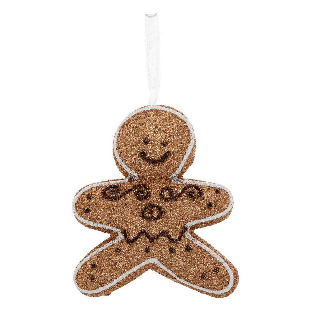 Sujet bonhomme pain d'épice polystyrène h.15cm marron