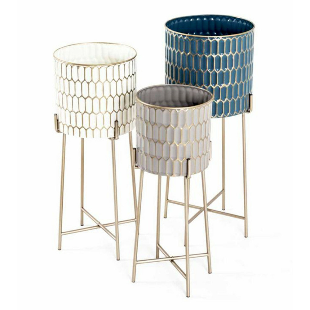 Lot de 3 caches pots déco 