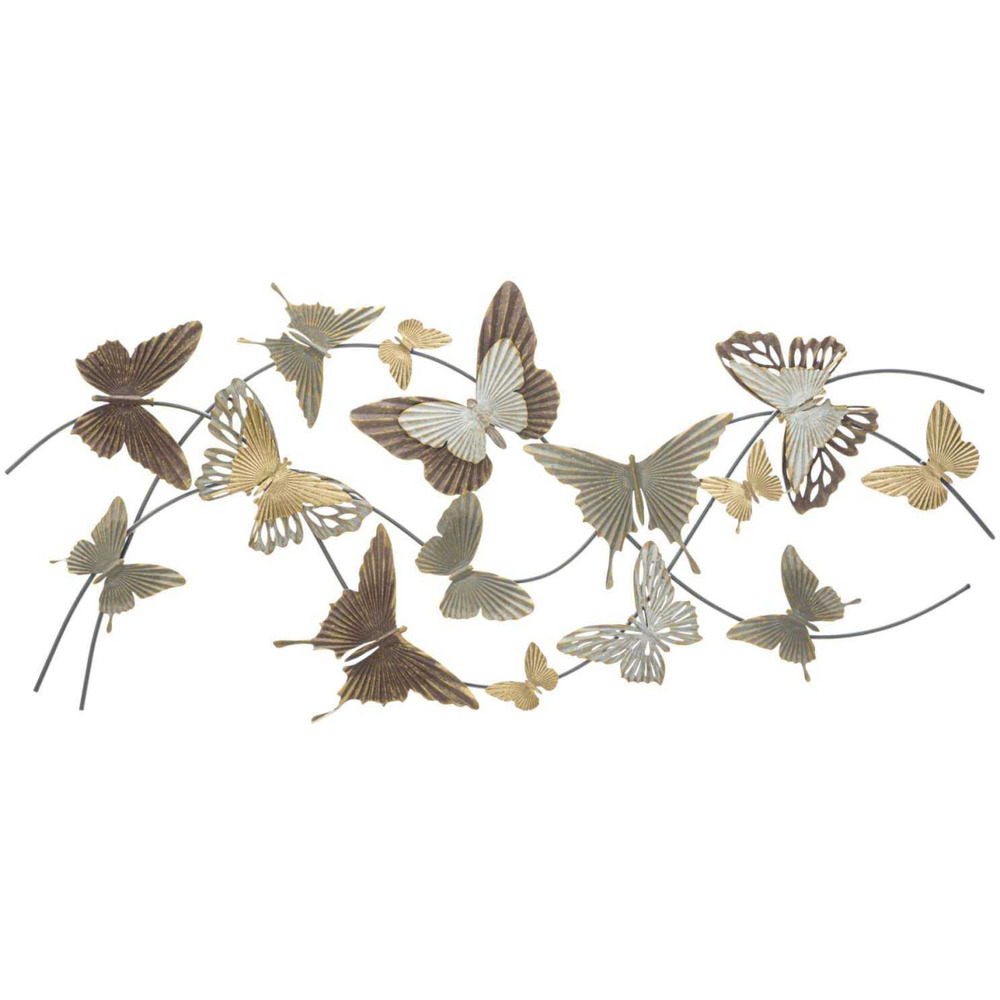 Décoration murale en métal butterfly smart 118 x 3 x 52 cm