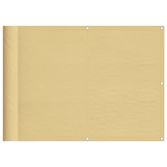 Écran de balcon sable 75x400 cm 100% polyester oxford
