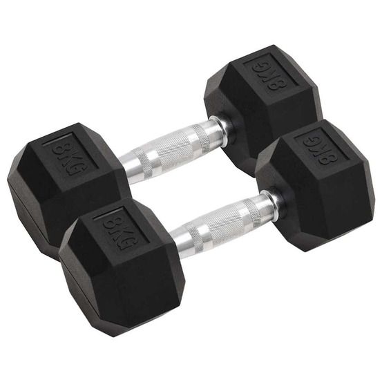 Haltères 2 pcs 8 kg total fonte