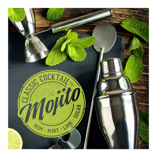 Lot de 20 serviettes papier mojito