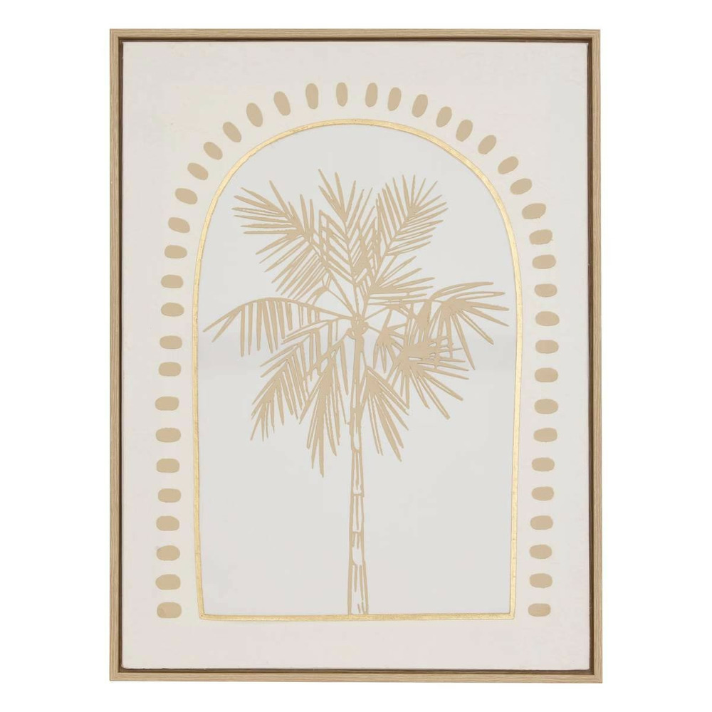 Toile déco 3d palmier 