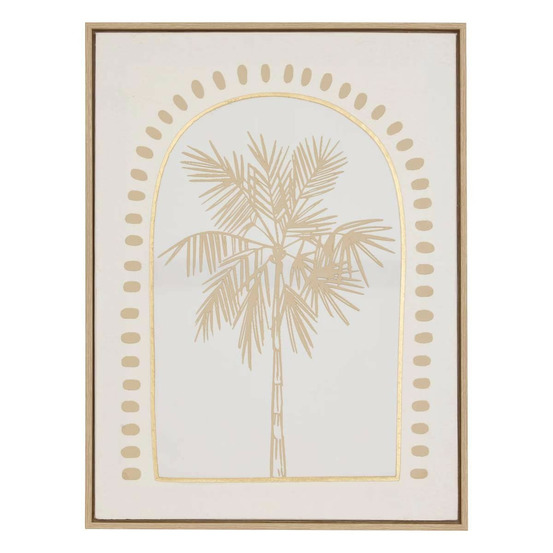 Toile déco 3d palmier