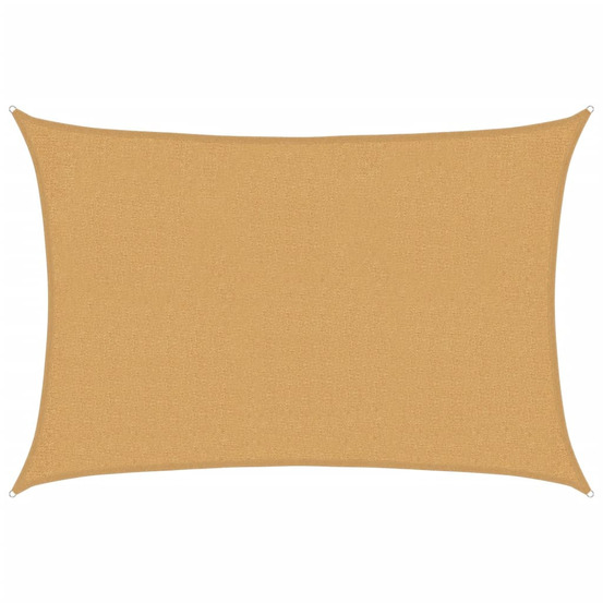 Voile d'ombrage 160 g/m² rectangulaire sable 2x2,5 m pehd