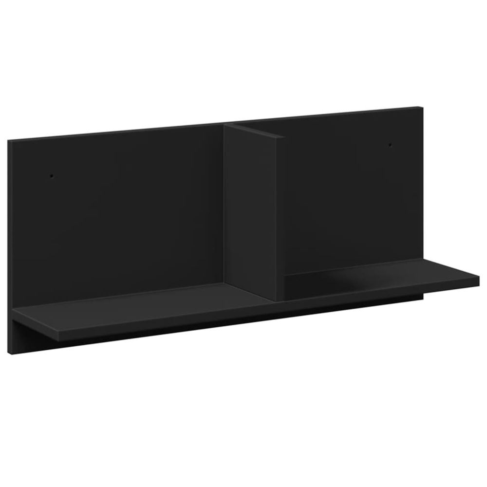 Armoire murale 70x16,5x30 cm noir bois d'ingénierie