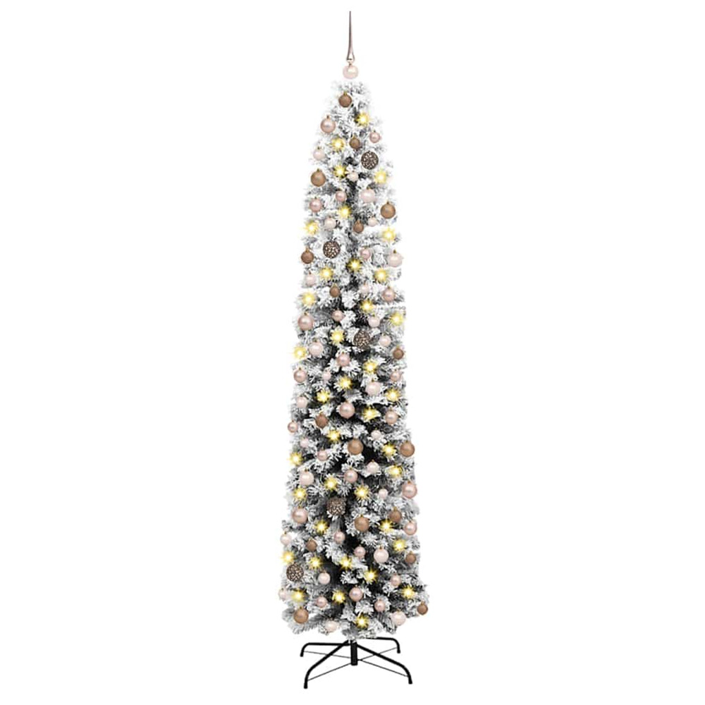 Sapin de noël artificiel vert 210 cm pvc et acier et plastique