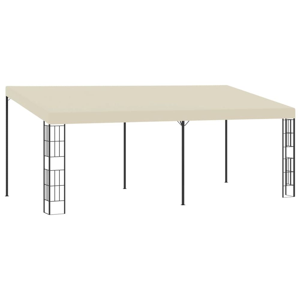 Belvédère mural 3x6 m crème tissu