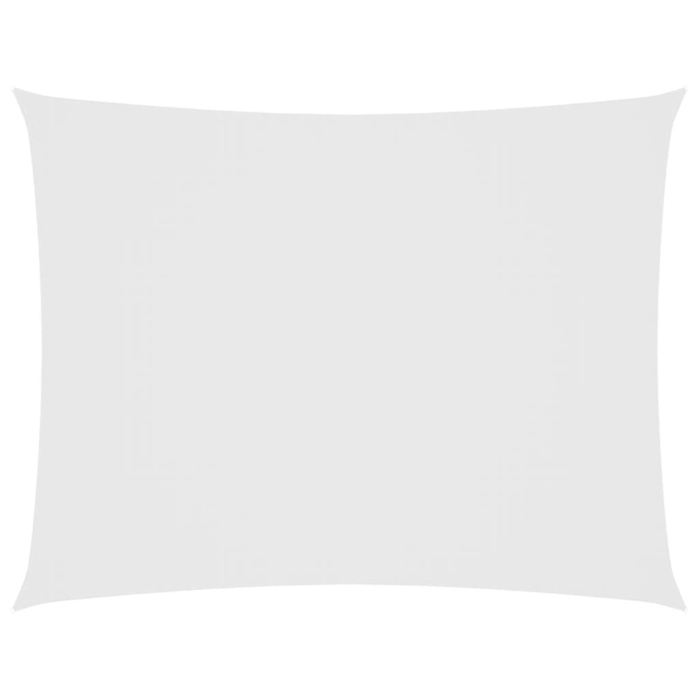 Voile de parasol tissu oxford rectangulaire 2,5x4 m blanc
