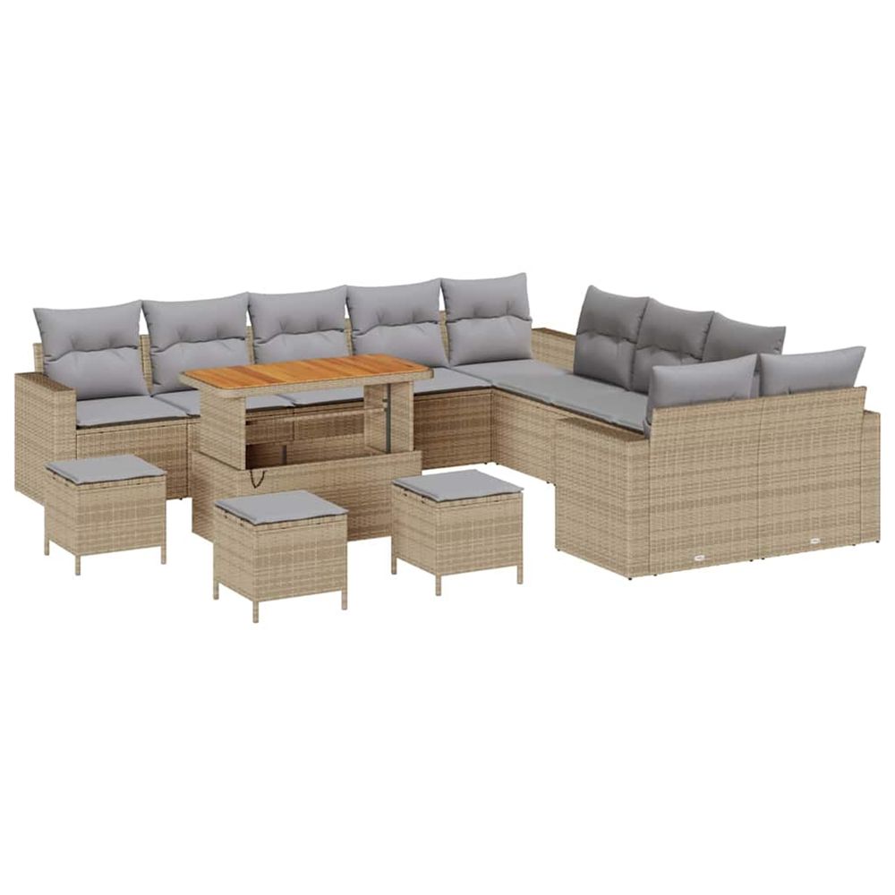 Ensemble de canapé de jardin 18 pc 11-nombre de places