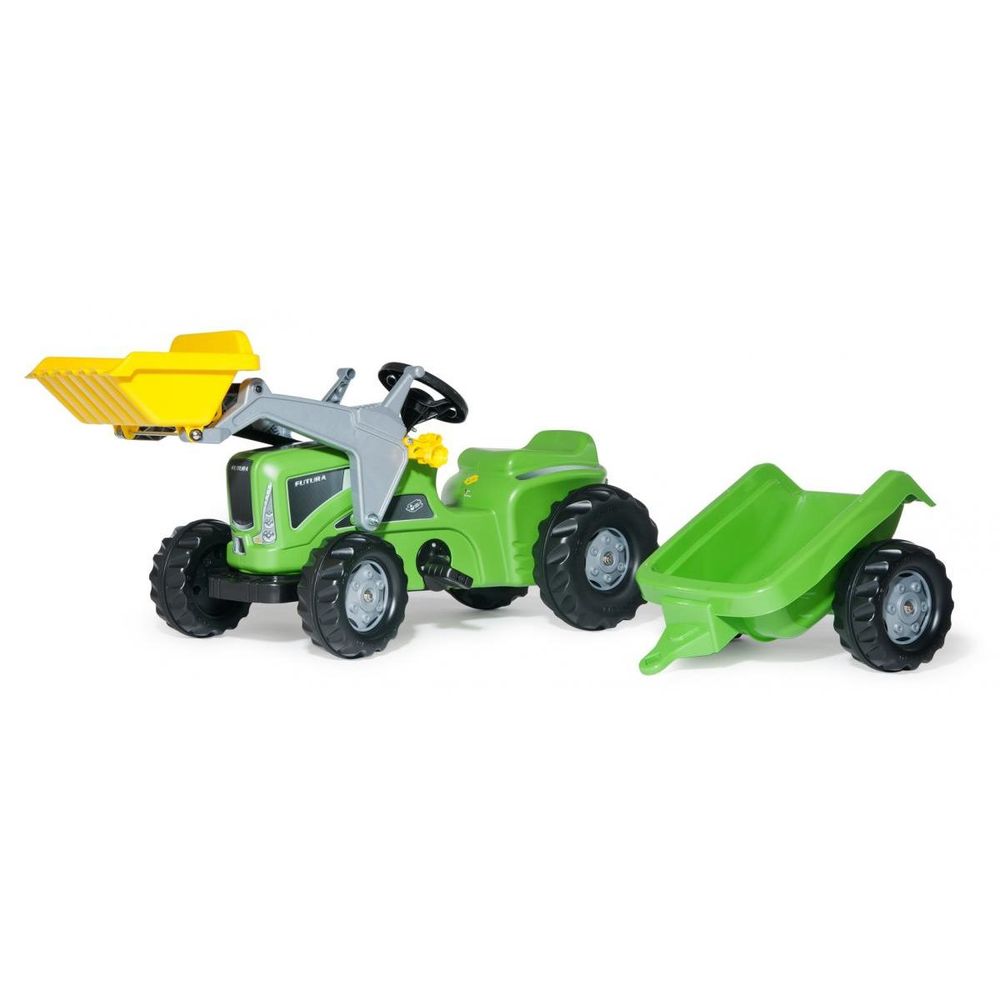 Tracteur a pedales + remorque rollykiddy futura