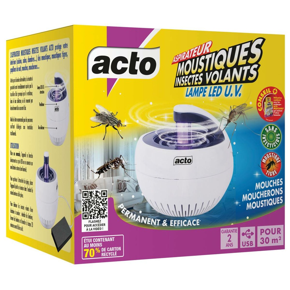 Acto aspirateur moustiques: innovation led u. v. Pour un intérieur sans insectes