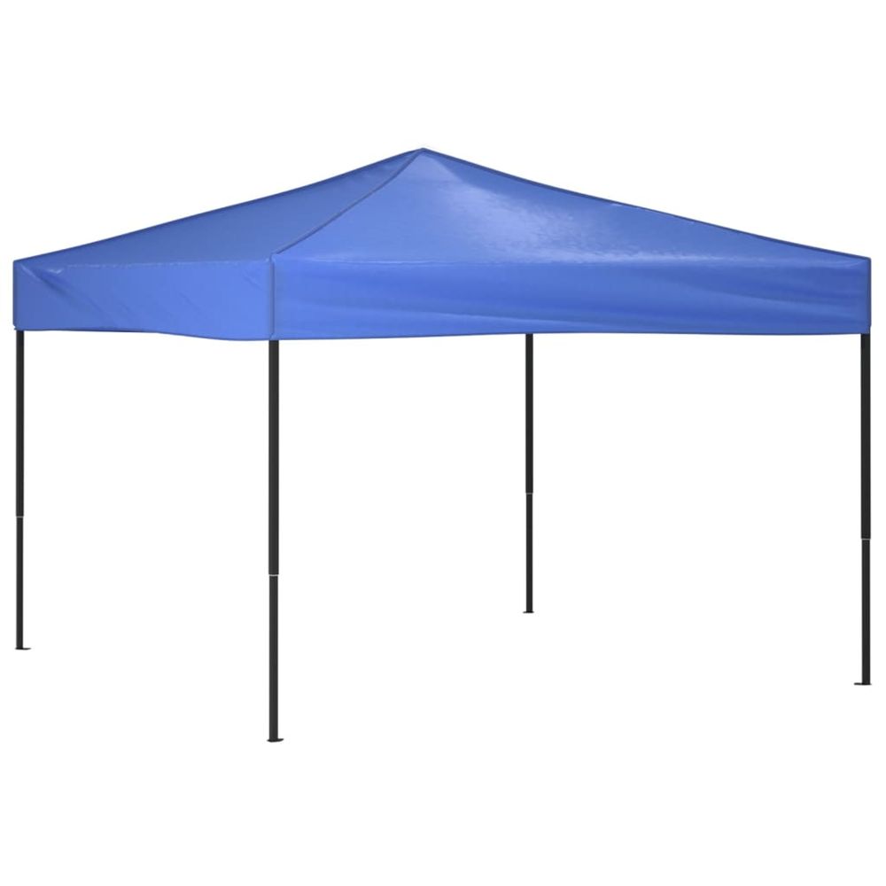 Tente de réception pliable bleu 3x3 m
