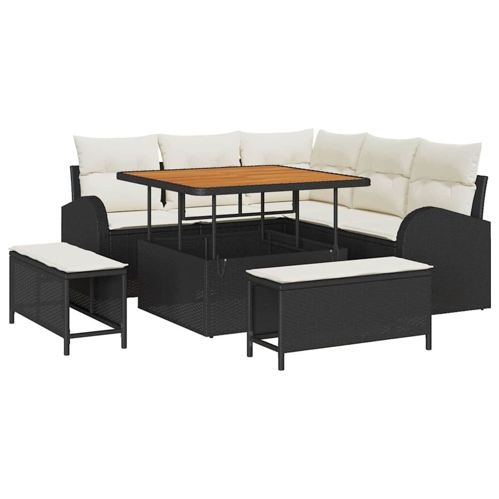 Ensemble de canapé de jardin 8 pc 7-nombre de places