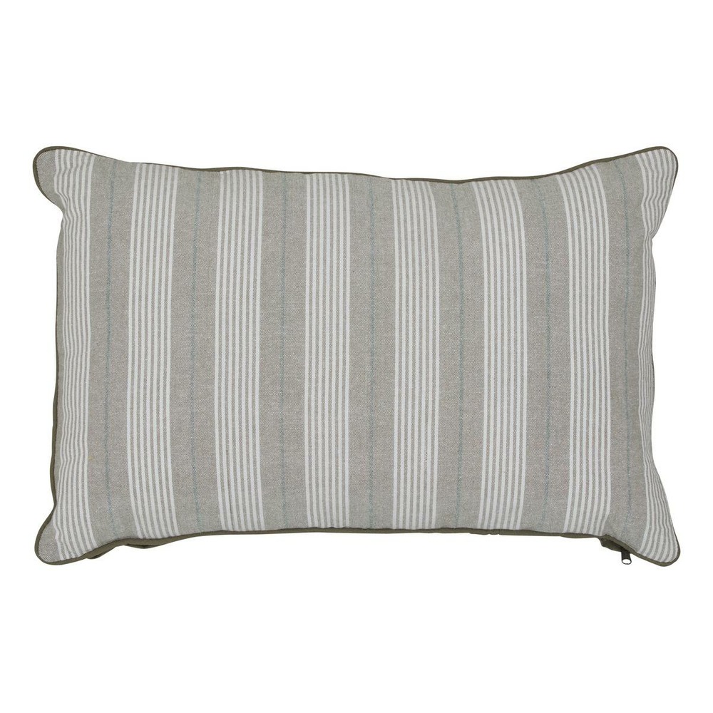 Coussin groove 58x38cm rayé vert