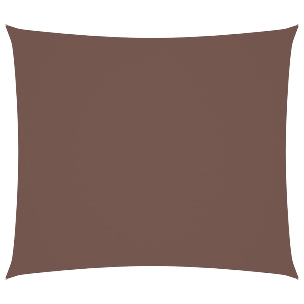 Voile de parasol tissu oxford rectangulaire 2,5x3 m marron