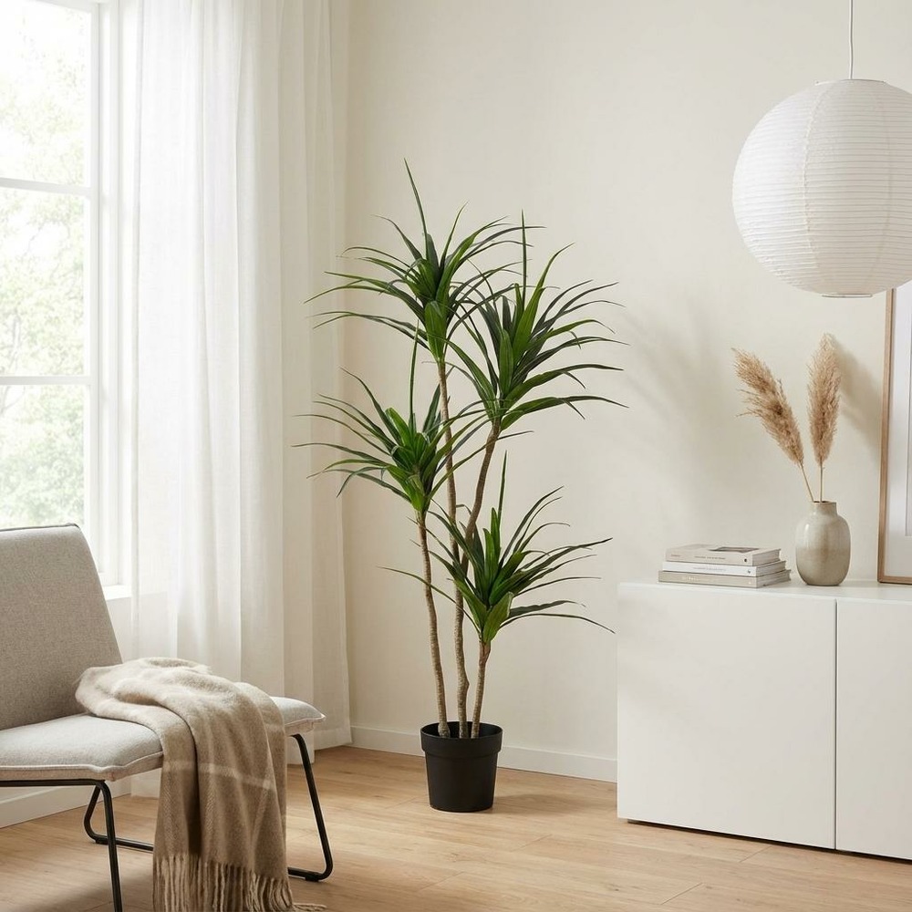 Dracaena plante plante artificielle - h165 cm - ø22 cm